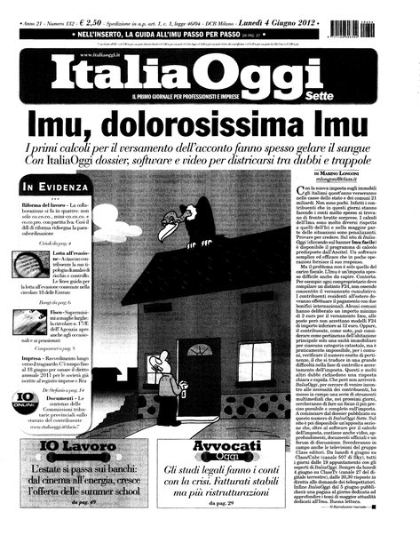 Italia oggi : quotidiano di economia finanza e politica